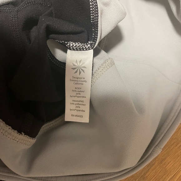 Athleta Powervita Salutation Tights Color Block Leggings - Picture 7 of 7